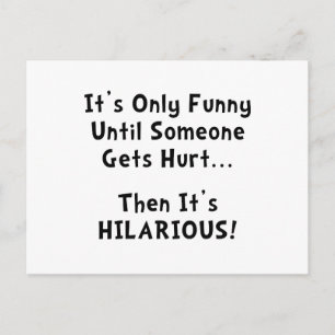 Funny Hurts Postkarte