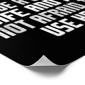 Funny Husband Back Off I Have A Crazy Wife Sarcast Poster (Ecke)