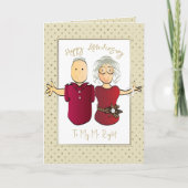 Funny Husband Cartoon 50. Hochzeitstag Karte (Vorderseite)