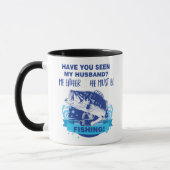 Funny Husband Ehefrau Fishing Ehe Joke Tasse (Links)