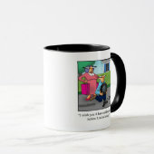 Funny Husband & Ehefrau "Flat Tire" Spaß Tasse (VorderseiteRechts)