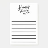 Funny Husband Honey Do List Post-it Klebezettel (Vorderseite)