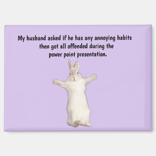 Funny Husband Humor Magnet (Vorderseite)