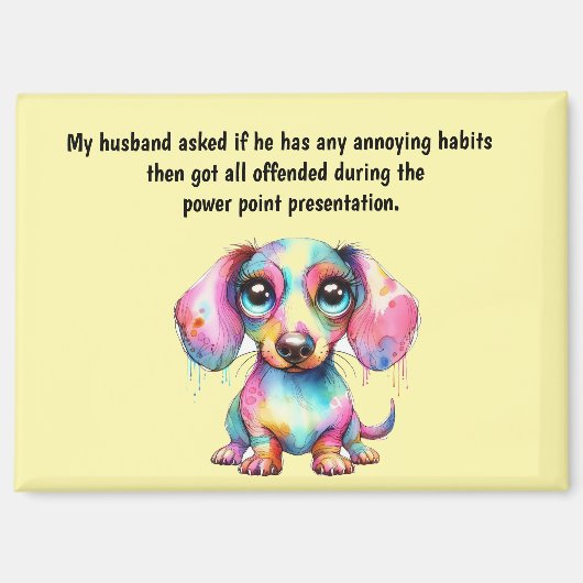 Funny Husband Humor Magnet (Vorderseite)