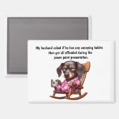 Funny Husband Humor Magnet (Vorderseite/Rückseite)