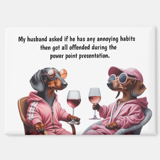 Funny Husband Humor Magnet (Vorderseite)