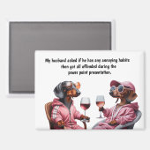 Funny Husband Humor Magnet (Vorderseite/Rückseite)