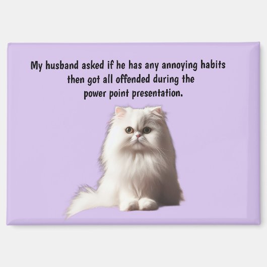 Funny Husband Humor Magnet (Vorderseite)
