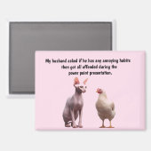 Funny Husband Humor Magnet (Vorderseite/Rückseite)