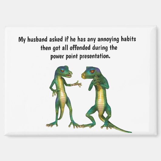 Funny Husband Humor Magnet (Vorderseite)