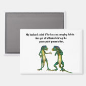 Funny Husband Humor Magnet (Vorderseite/Rückseite)