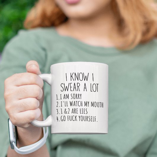 Funny Husband Joke Geschenk ich weiß, ich SWEAR A Tasse