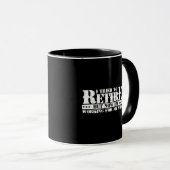 Funny Husband Retirement - Now Work for Ehefrau Tasse (VorderseiteRechts)