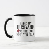 Funny Husband Valentine Tasse (Links)