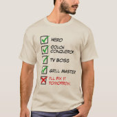 Funny Husband, Vater oder Boyfriend Shirt - Gag Ge (Vorderseite)
