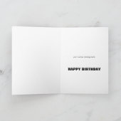 Funny Husky Dog Birthday Card Karte (Innenseite)