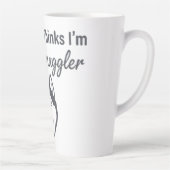 Funny Husky Dog Snuggler Milchtasse (Rechts)