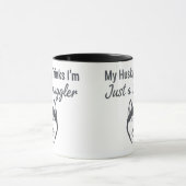 Funny Husky Dog Snuggler Tasse (Zentrum)