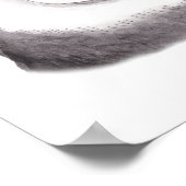 Funny Husky Poster Husky Dog Funny Dog Gesicht (Ecke)