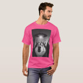 Funny Husky Ufo Selfie T-Shirt (Vorne ganz)