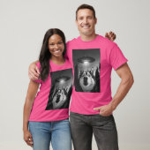 Funny Husky Ufo Selfie T-Shirt (Unisex)