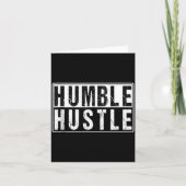 Funny Hustle Gift For Men And Women Cool Humble In Karte (Vorderseite)