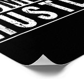 Funny Hustle Gift For Men And Women Cool Humble In Poster (Ecke)