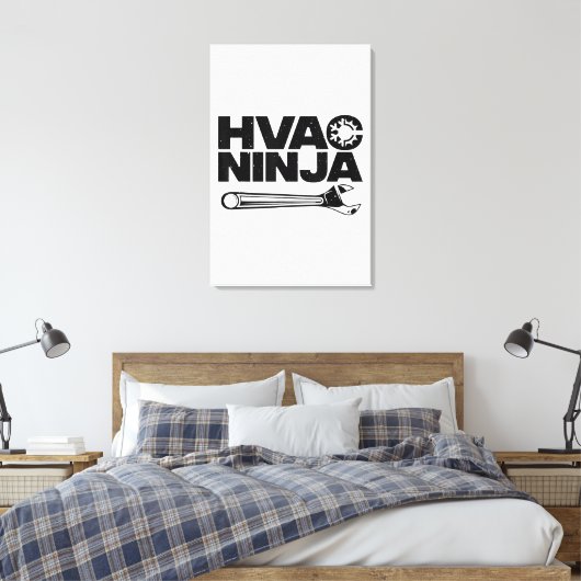 Funny HVAC Geschenk für Männer Cooler Techniker Ai Leinwanddruck (Insitu (Schlafzimmer))