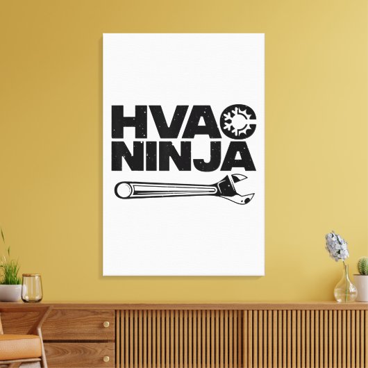 Funny HVAC Geschenk für Männer Cooler Techniker Ai Leinwanddruck (Insitu (Wohnzimmer))