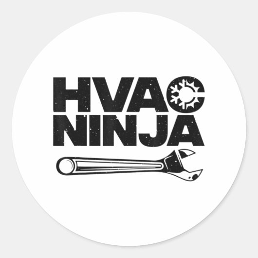 Funny HVAC Gift For Men Cool Technician Air Condit Runder Aufkleber (Vorderseite)