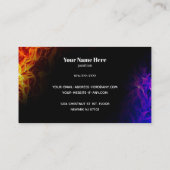 Funny HVAC Slogans Business Cards Visitenkarte (Rückseite)