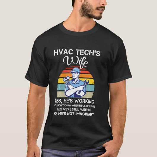 Funny Hvac Techniker für Frauen Cool Hvac Tech Wi T-Shirt (Vorderseite)