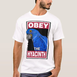 Funny Hyacinth Macaw Parrot Art T-Shirt