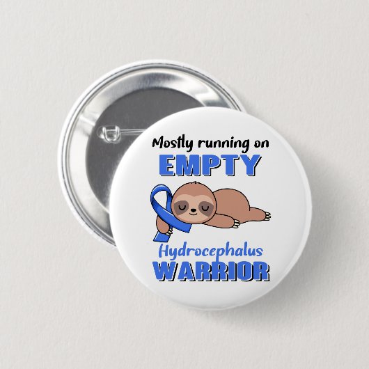 Funny Hydrocephalus Awareness Geschenke Button (Vorne & Hinten)