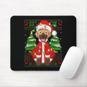 Funny Hyena Christmas Lights Santa Costume Ugly Xm Mousepad (Mit Mouse)