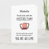 Funny Hysterectomy Karte (Vorderseite)