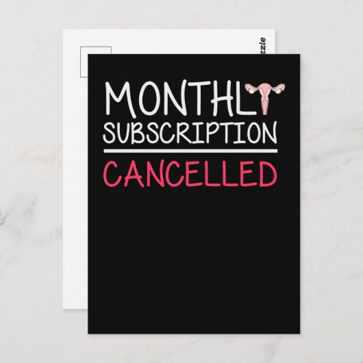 Funny Hysterektomy Support Uterus Removal Postkarte (Vorne/Hinten)