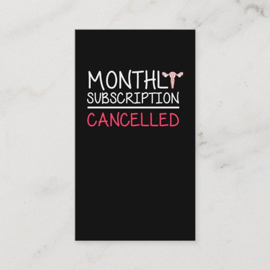 Funny Hysterektomy Support Uterus Removal Visitenkarte (Vorderseite)