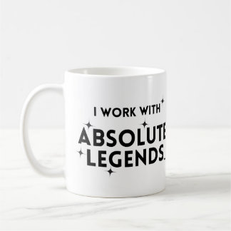 Funny I arbeite mit Absolute Legends Kaffeetasse