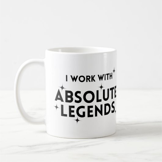 Funny I arbeite mit Absolute Legends Kaffeetasse (Links)