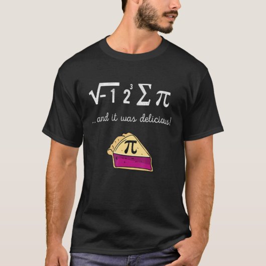 Funny I Ate Sum Pie Math Gleichung Pi Day Shirt Te (Vorderseite)