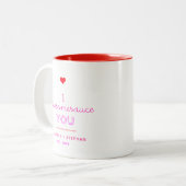 Funny I Awesomesauce You Valentine Tasse (Vorderseite Links)