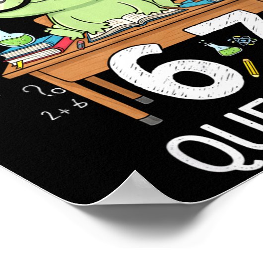 Funny I Axolotl 67 Questions Science Axolotl Boys  Poster (Ecke)