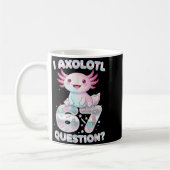 Funny I Axolotl 67 Questions Six Seven Axolotl Boy Kaffeetasse (Links)