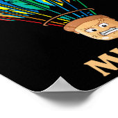 Funny I bin D Minton Shuttle Dminton Player Poster (Ecke)