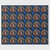 FUNNY I BRAUCHE RAUMASTRONAUT GALAXY GESCHENKPAPIER (Flach)
