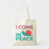 Funny "I com in peace" Funny Quote Matching Couple Tragetasche (Vorne)