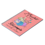 Funny I Crochet Save A Life Yarn Art Notizblock (Linke Seite)