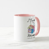 Funny I Crochet Save A Life Yarn Art Tasse (VorderseiteRechts)