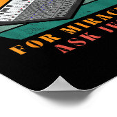 Funny I Do Church Sound For Miracles Ask Jesus O T Poster (Ecke)